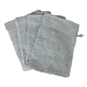 Lot de 10 gants de toilette 100 % coton éponge 600g/m² 20x15 cm - Absorbants, nettoient en douceur, pour un usage quotidien