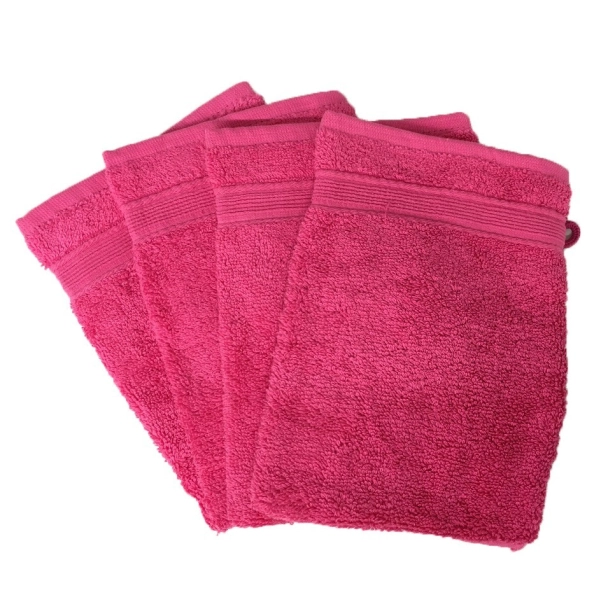Lot de 10 gants de toilette 100 % coton éponge 600g/m² 20x15 cm - Absorbants, nettoient en douceur, pour un usage quotidien