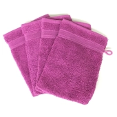 Lot de 10 gants de toilette 100 % coton éponge 600g/m² 20x15 cm - Absorbants, nettoient en douceur, pour un usage quotidien