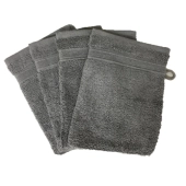 Lot de 10 gants de toilette 100 % coton éponge 600g/m² 20x15 cm - Absorbants, nettoient en douceur, pour un usage quotidien