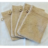 Lot de 10 gants de toilette 100 % coton éponge 600g/m² 20x15 cm - Absorbants, nettoient en douceur, pour un usage quotidien