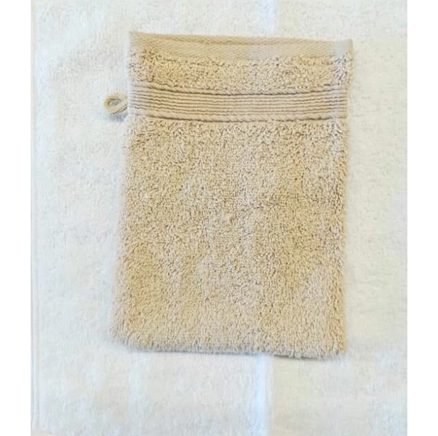 Lot de 10 gants de toilette 100 % coton éponge 600g/m² 20x15 cm - Absorbants, nettoient en douceur, pour un usage quotidien