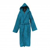 Peignoir à capuche 100% coton 