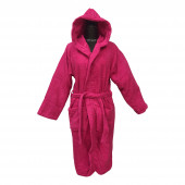 Peignoir à capuche 100% coton 