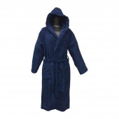Peignoir à capuche 100% coton 