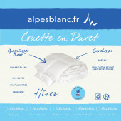 Descriptif couette naturelle en plumes 240x260