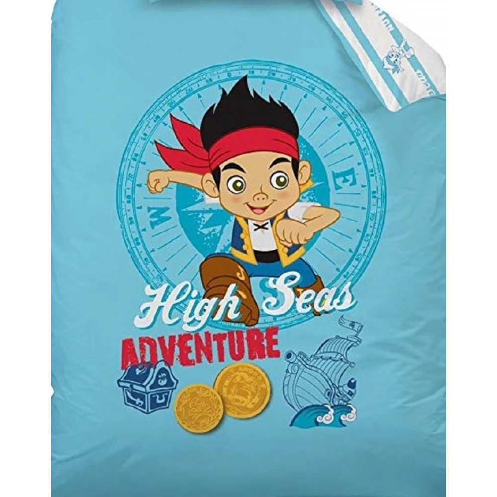 Housse de couette 140x200 Disney Jake and Pirates Trésor