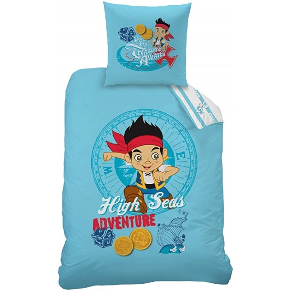 Housse de couette 140x200 - Disney Jake and Pirates Tresor