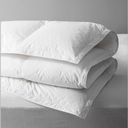 Couette Naturelle 4 saisons en duvet Jumelable - Alpes Blanc