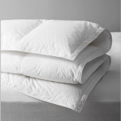 Couette Naturelle 4 saisons en duvet Jumelable - Alpes Blanc