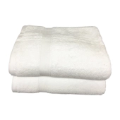 Lot de 5 serviettes blanches en éponge 100 % coton 600 g/m² - 3 tailles pour chaque besoin, douceur et absorption optimale