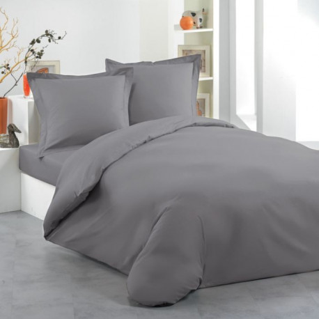 Housse de couette 200x200 gris