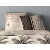 Taies Housse de couette 220x240 + 2 taies Jungle Taupe