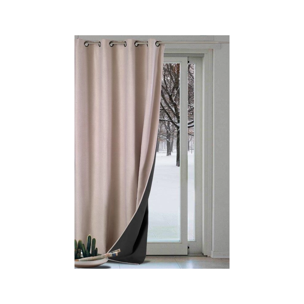 Rideau thermique GALENA 140x260 cm - Isolant et occultant, confort intérieur toutes saison, économie d'énergie