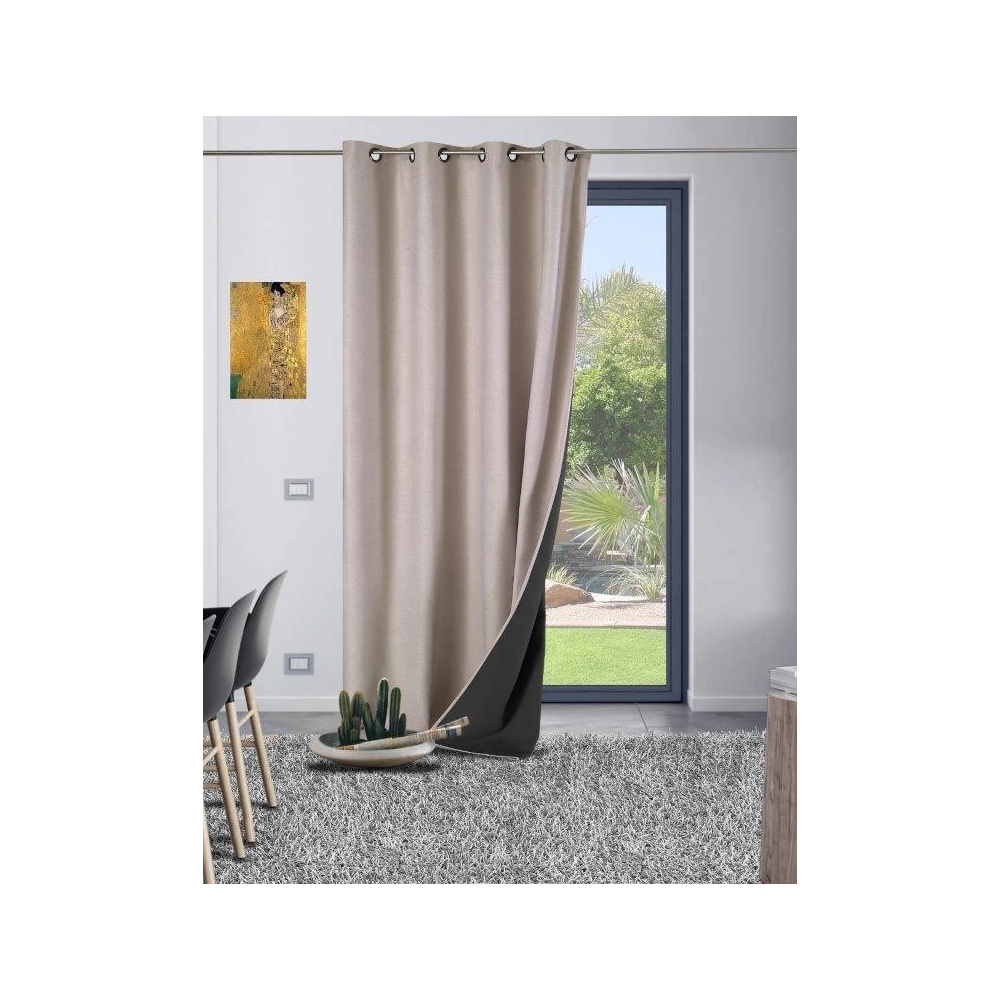 Rideau thermique GALENA 140x260 cm - Isolant et occultant, confort intérieur toutes saison, économie d'énergie