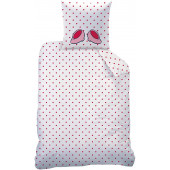 Verso de la housse de couette avec tai Minnie Deauville