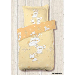 Housse de couette Pets Friends Jaune