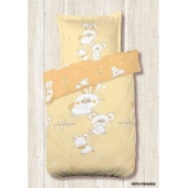 Housse de couette Bébé Pets Friends Jaune 100x140