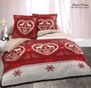 Housse de couette Winter rouge