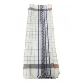 Torchons à carreaux Jacquard 100% Coton - Lot de 6 - Rayure et carreaux