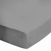 Drap housse 160x200 Gris Bonnet 27 cm