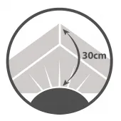 Drap housse 160x200 Cuivre BT 30 cm