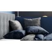 Taies d'oreillers 65x65 cm assorties Ginko Réversible