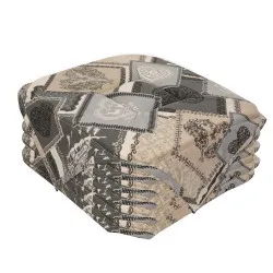 Lot de 6 Galettes de chaise CHALET Gris