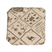 Lot de 6 galettes de chaise Montagne Beige