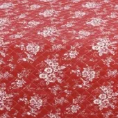 Zoom sur motif boutis Fleur Rouge  C-1-63