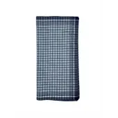 Lot de 12 Mouchoirs de Travail grands carreaux Bleu et Blanc 100% coton 40x40cm