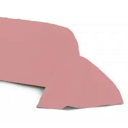 Taie de traversin 43x185 cm fabrication française 100% coton rose poudré