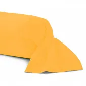 Taie de traversin 43x185 cm fabrication française 100% coton jaune