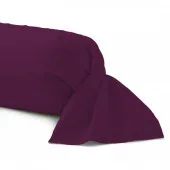 Taie de traversin 43x185 cm fabrication française 100% coton violine