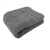 tapis bain gris foncé pur coton dimensions 50x80 cm