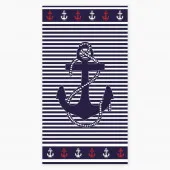 Serviette de plage Ancre Marin 90 x 170