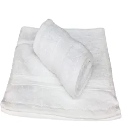 Lot de 2 Serviettes Invités Blanche - 30x50