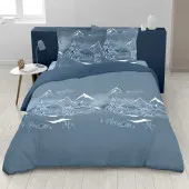 Housse de couette Nuit des Alpes dans une chambre