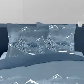 Taies d'oreiller carrées Housse de couette Nuit des Alpes