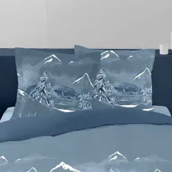Taies d'oreiller carrées Nuit des Alpes
