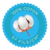 Taies Winter en coton 57fils/cm²