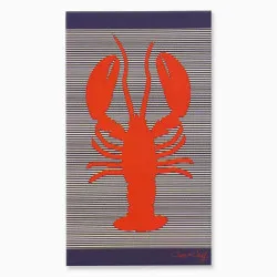 Serviette de plage Homard 90 x 170 cm