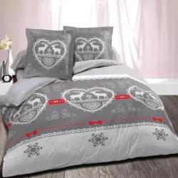 Parure draps 140 Winter gris
