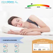 Indice de fermeté de l'oreiller sensation duvet 65x65 cm