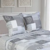 Taies boutis Courchevel gris 230x250