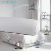 caractéristiques Traversin AEGIS Hygiène parfaite anti acariens 90 cm