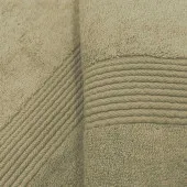 Zoom lot de 5 serviettes 70% coton 30% bambou taupe