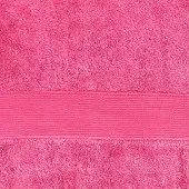 Zoom sur les serviettes 100% coton 50x100 cm 600 grammes Alpes Blanc rose clair