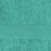 Zoom sur les serviettes 100% coton 50x100 cm 600 grammes Alpes Blanc vert sauge