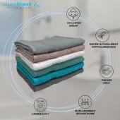 Caractéristiques lot de deux serveittes 100% coton 600grammes/m² 70x140 cm